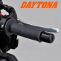 Preview: Motorradgriffgummi Lenkergriffe "Delta" schwarz, offen 7/8"=22mm L:120mm
