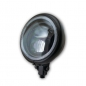 Preview: LED-Scheinwerfer "Pearl"  5-3/4", schwarz matt, LED, M10 unten, Ø 155mm, Einsatz Ø 143 mm, E-geprüft