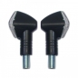 Preview: LED Mini-Blinker "Diamond" schwarz , kurz (paar)