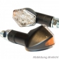 Preview: LED Mini-Blinker "Diamond" schwarz , kurz (paar)