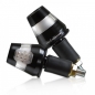 Preview: Lenkerendenblinker "Conic" alu, LED, schwarz, 7/8 + 1" und Alu-Lenker, E-geprüft
