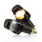 Preview: Lenkerendenblinker "Conic" alu, LED, schwarz, 7/8 + 1" und Alu-Lenker, E-geprüft