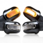 Preview: Lenkerendenblinker Alu "Rondo" mit LED, schwarz,  7/8 + 1" und Alu-Lenker, E-geprüft