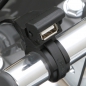 Preview: USB Steckdose "Daytona-Single" 3.0 Stromversorgung für den Motorradlenker QC3.0 (QuickCharge) USB-A Anschluss