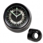 Preview: Lenker Quartz Uhr schwarz 7/8+1 Zoll Ø 40mm wasserdicht kurze Version