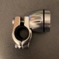 Preview: Lenker Quartz Uhr chrom 7/8+1 Zoll, wasserdicht Ø 40mm lange Version