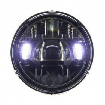 LED-Scheinwerfer "Area"  5-3/4",  Schwarz glanz,  LED, M10 unten  Ø 155mm,  Einsatz Ø 143 mm,  E-geprüft