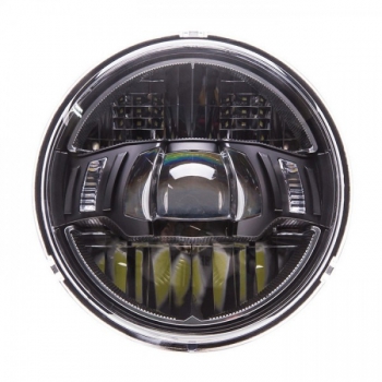 LED-Scheinwerfereinsatz , AREA , 5-3/4" , schwar , Ø=143mm , Klarglas ,E-geprüft