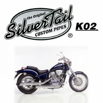 Silvertail K02 Auspuff Honda VT 600C Shadow Bj.88-00