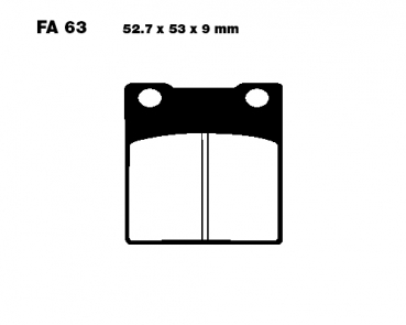 Bremsbeläge Suzuki GSX 550/600/750/1200/1300 (Standard FA63) hi