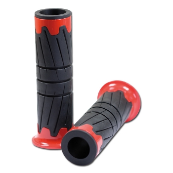 Griffgummi "Glossy" Länge 125 mm , offen , rot , 22mm
