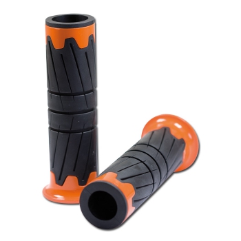 Griffgummi "Glossy" Länge 125 mm , offen , orange , 22mm