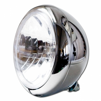 Hauptscheinwerfer 7" HD-Style H4, E-geprüft chrom