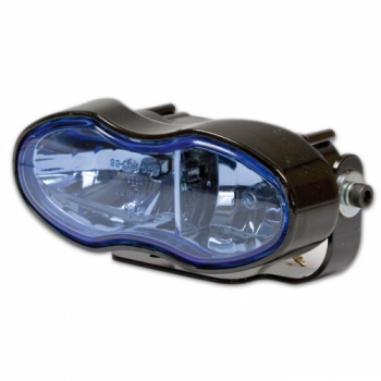 Zusatzscheinwerfer Doppel(Fern- u.Nebelscheinwerfer), oval blaues Glas e-geprüft