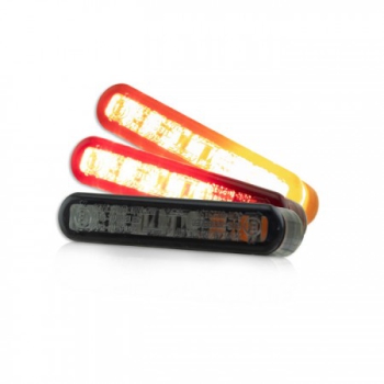 LED-Einbaublinker-Rücklichtset "Streak"Paar , B 40 x H 8 x T 13 mm , getönt , E-geprüft