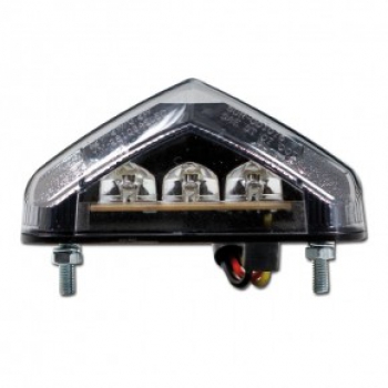 LED-Rücklicht "Brisk 2", getönt, mit KZB, Maße:84x22x39mm, E-geprüft