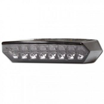 LED-Rücklicht "Teramo", getönt, mit KZB, Maße:110x27x62mm, E-geprüft