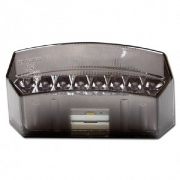 LED-Rücklicht "Teramo", getönt, mit KZB, Maße:110x27x62mm, E-geprüft