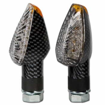 LED Mini-Blinker "Peak" konvexes Glas(paar)