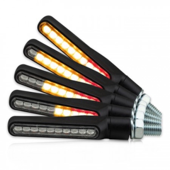 LED-Blinker-RL "Katana"SEQ , Alu , Paar , klar , L 63 x T 30 x H 15mm , E-geprüft