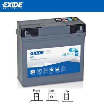 Gel-Batterie Exide Typ:GELG19 (19AH) für BMW R/K