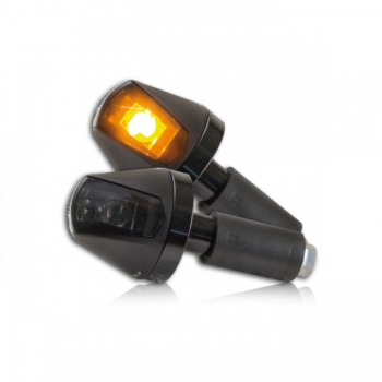 Lenkerendenblinker Alu "Knight" Hi-Power LED, getönt Ø36xT36,2mm E-geprüft