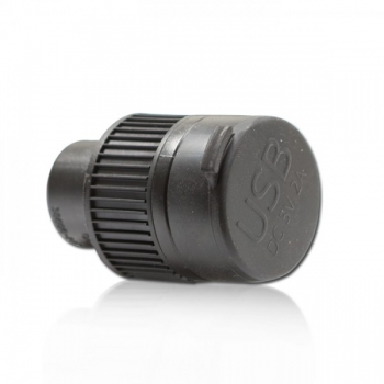 Bordsteckdose Doppel-USB 12V DC,  Ø 28mm Kabellänge 120cm