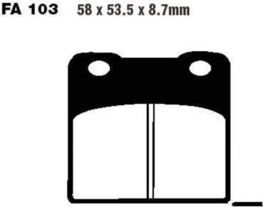 Bremsbeläge Suzuki GSXR 750 (Standard FA103) vo