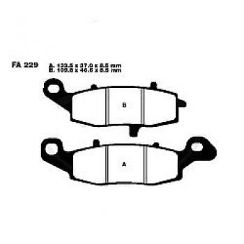 Bremsbeläge Suzuki GSF 650 Bj.05-06 (Aramid FA229) vo/li