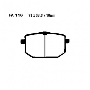 Bremsbeläge EBC FA118 Standard vorne