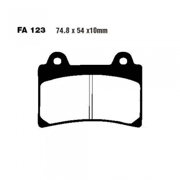 Bremsbeläge EBC FA123 vo/hi