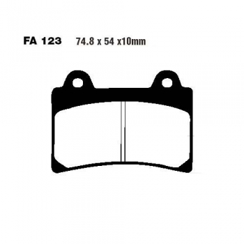 Bremsbeläge Yamaha SRX 400/600 (Aramid FA123) vo