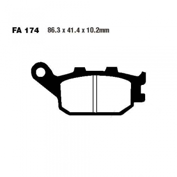 Bremsbeläge Kawasaki Z/ZR 1000 Bj.07 (Sinter FA174HH) hi
