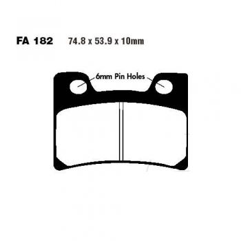 Bremsbeläge Yamaha FZR 1000 EXUP (Standard FA182) vo