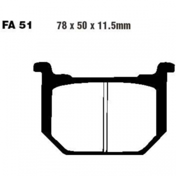 Bremsbeläge Suzuki GN 400 Bj.80-82 (Aramid FA51) vo