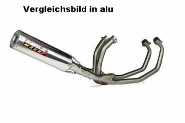 Eagle Mach7 Duplex Auspuff Komplettanlage 4in2in1 Yamaha V-Max mattblack(k