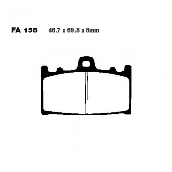 Bremsbeläge Suzuki GSR 600 Bj.06-09 (AramidFA158) vo