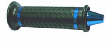Motorrad Griffe Konik blau/chrom 7/8" L:122mm geschlossen