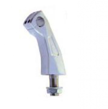 Lenkerhalter Alu Riser m.Kröpfung u.Kabelführung 12cm, chrom