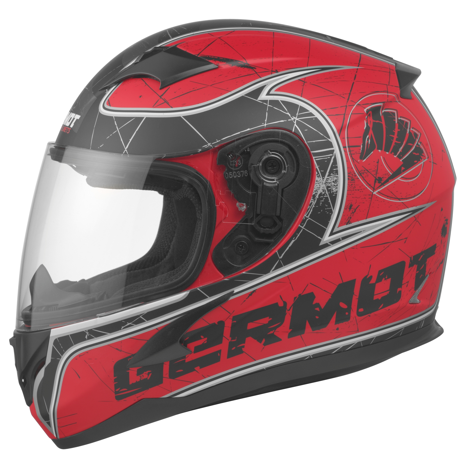 Mopedtante - Kinderhelm Junior GM420 Integral Matt/schwarz/rot