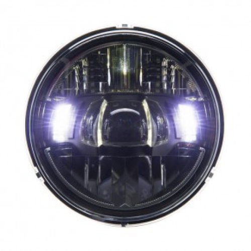 LED-Scheinwerfer "Area"  5-3/4",  Schwarz matt,  LED, M10 unten  Ø 155mm,  Einsatz Ø 143 mm,  E-geprüft