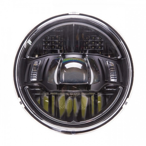 LED-Scheinwerfereinsatz , AREA , 5-3/4" , schwar , Ø=143mm , Klarglas ,E-geprüft