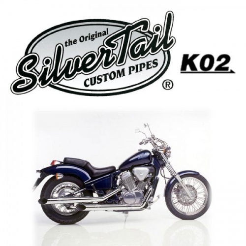 Silvertail K02 Auspuff Honda VT 600C Shadow Bj.88-00