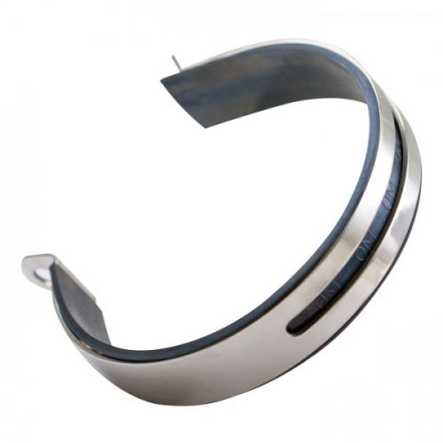 Auspuff Halteband Edelstahl/gummi 395x24,7x2mm