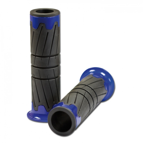 Griffgummi "Glossy" Länge 125 mm , offen , blau , 22mm