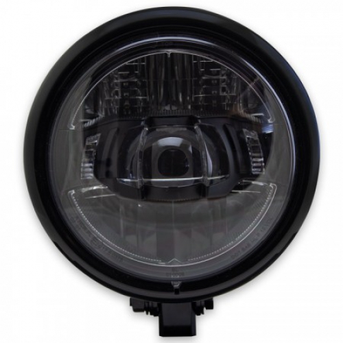 LED-Scheinwerfer "Area"  5-3/4",  Schwarz glanz,  LED, M10 unten  Ø 155mm,  Einsatz Ø 143 mm,  E-geprüft
