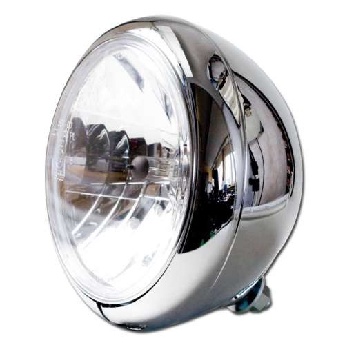 Hauptscheinwerfer 7" HD-Style H4, E-geprüft chrom