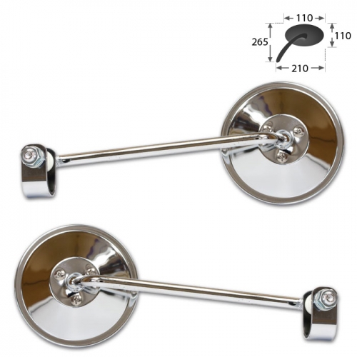 Spiegel Universal chrom (paar)