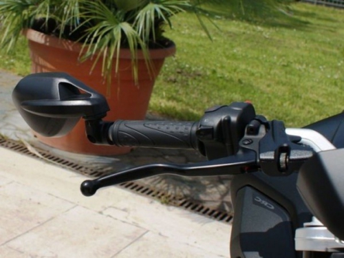ZZLenkerendenspiegel "VIPER 7574"schwarz , rechts , Alu/Plastik , B 120 x H 165mm , E-geprüft , Stückpreis