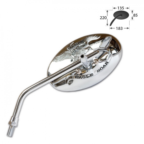 Chopper Spiegel "EagleSoar" M10-R,R+L verwendbar